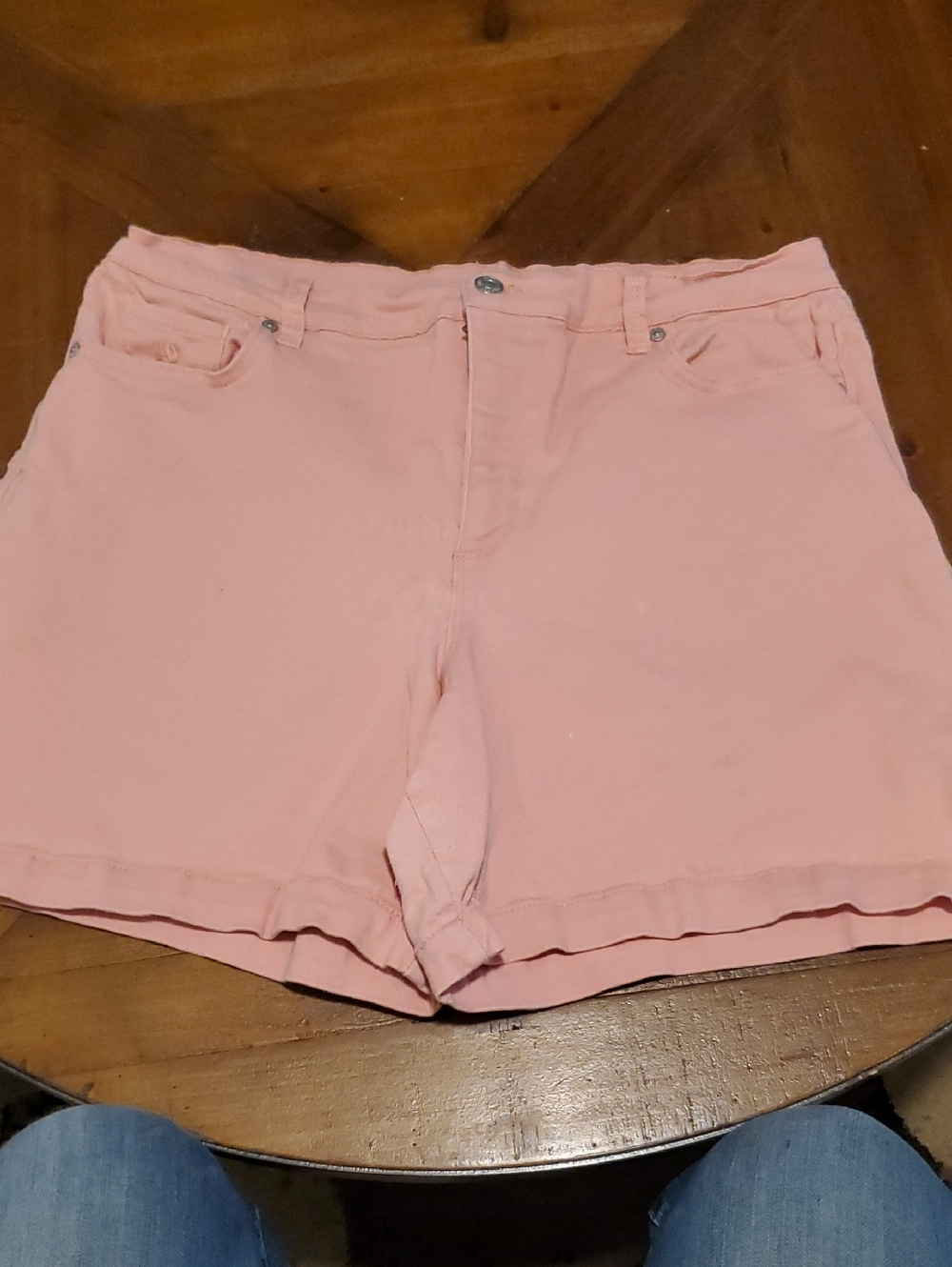 Gloria Vanderbilt Pale Pink Denim Shorts